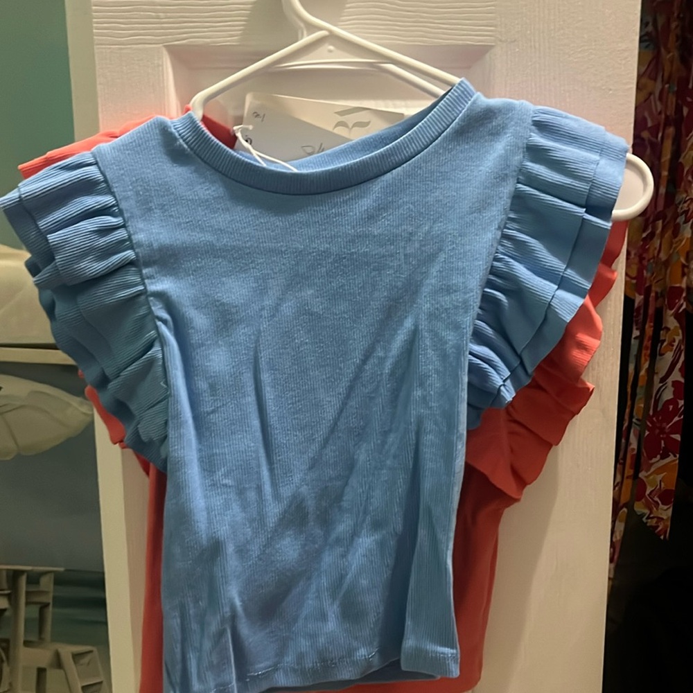 Ruffles Blue top